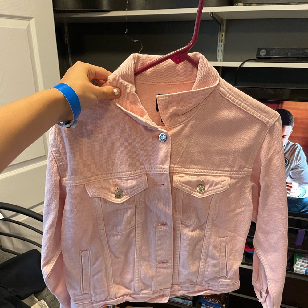Pink denim Gap jean jacket